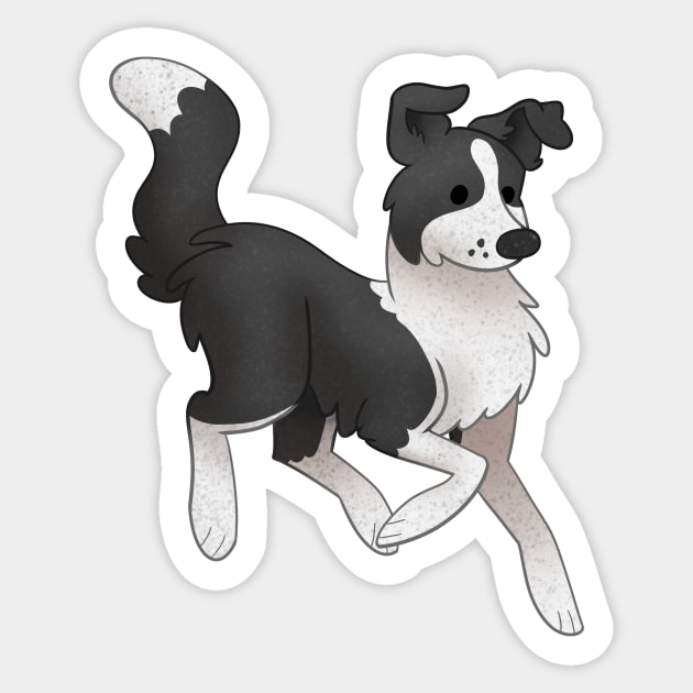 Cozy Border Collie Sticker by Phoenix Baldwin